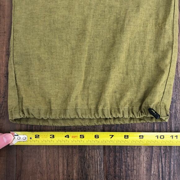 Nicole Miller Linen Blend Baggy Pant Drawstring Lagenlook Boho Size Small Green - Picture 15 of 16